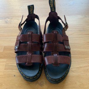 Dr. Martens' Terry Leather Fisherman's sandal in Charro, size 10 (womens)